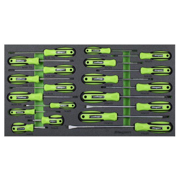 Sealey S01276 ⏐ Siegen Screwdriver Set with Tool Tray 20pc