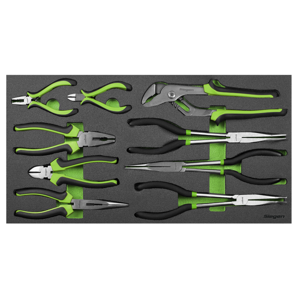 Sealey S01277 ⏐ Siegen Pliers Set with Tool Tray 9pc