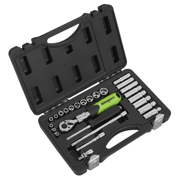 Sealey S01285 ⏐ Siegen Extendable Ratchet Wrench Set 3pc