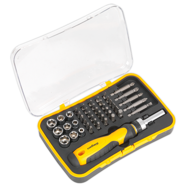 Sealey AP9243BBCOMBO | American PRO Tool Chest 3 Drawer with 93pc Tool Kit - Red/Grey