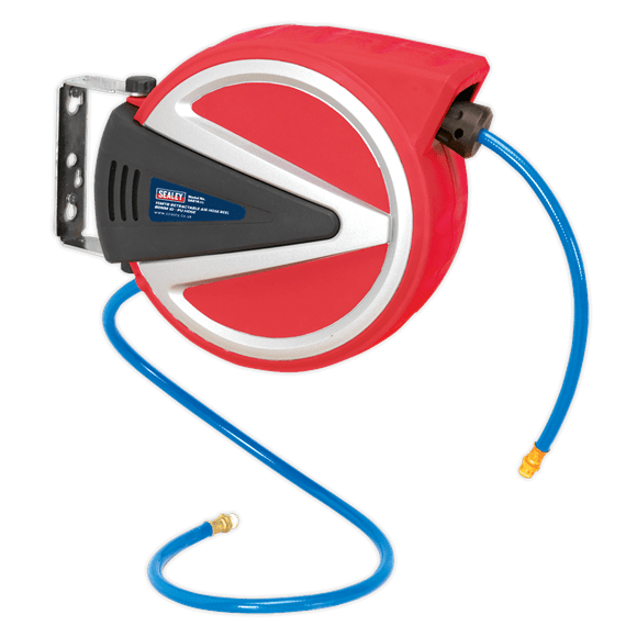 Sealey SA814 |15m Retractable PU Air Hose Reel 8mm ID