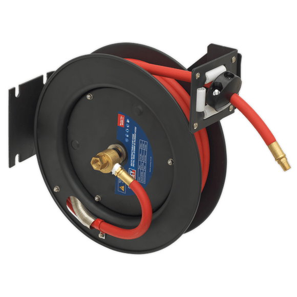 Sealey SA84 | 8m Retractable Rubber Air Hose with Steel Reel 10mm ID