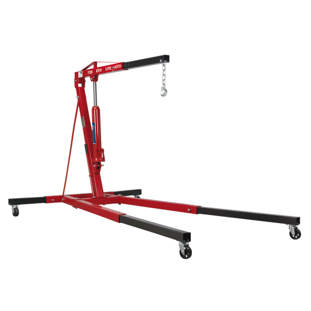 Sealey SC10LR ⏐ Long Reach Engine Crane with Extendable Legs 1 Tonne