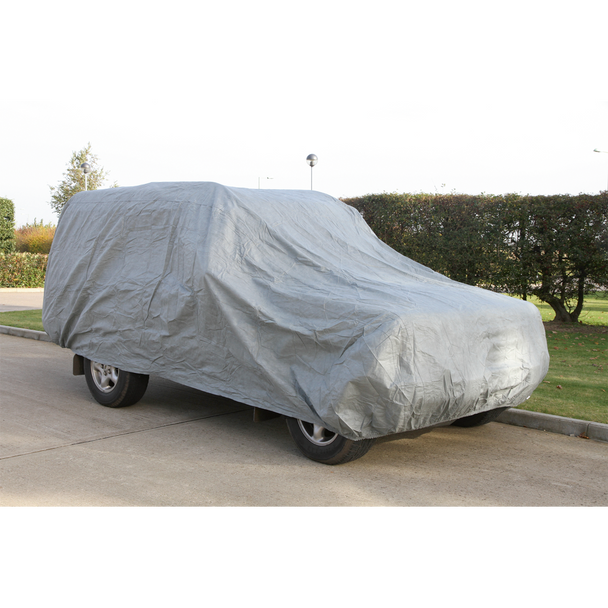 Sealey SCCM ⏐ Premier 3-Layer All-Seasons Car Cover - Medium