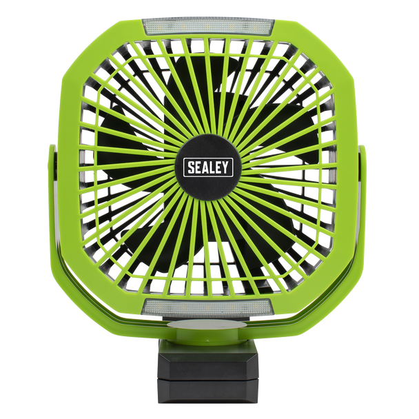 Sealey SCF8WL ⏐ 4-Speed Portable Clip Fan with Worklight 8"