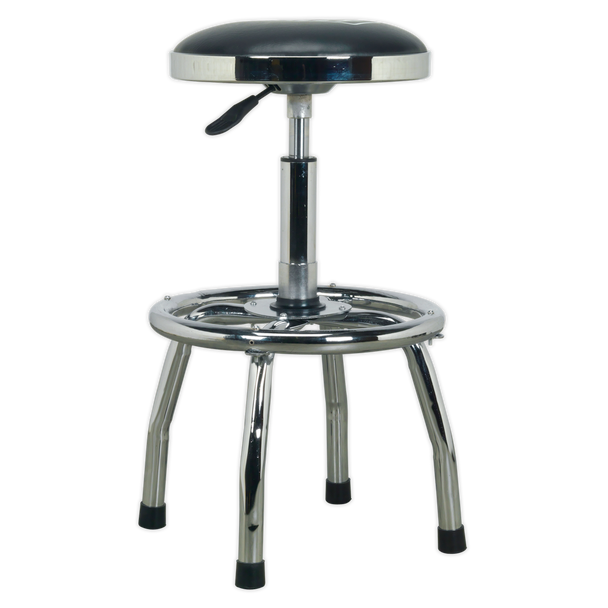 Sealey SCR17 ⏐ Pneumatic Stool Heavy-Duty Workshop with Adjustable Height Swivel Seat