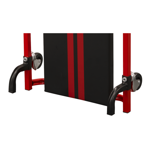 Sealey SCR75 ⏐ 36" Deluxe American-Style Creeper with Steel Frame & 6 Wheels - Red