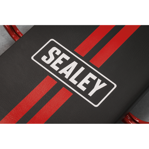 Sealey SCR75 ⏐ 36" Deluxe American-Style Creeper with Steel Frame & 6 Wheels - Red