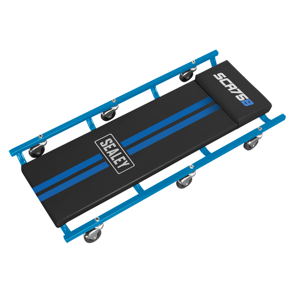 Sealey SCR75B ⏐ American-Style Deluxe Creeper 36" with Steel Frame & 6 Wheels - Blue