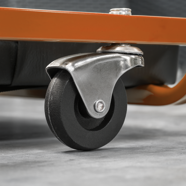 Sealey SCR75O ⏐ American-Style Deluxe Creeper 36" with Steel Frame & 6 Wheels - Orange