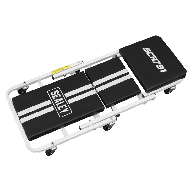 Sealey SCR791 ⏐ Compact Steel Creeper/Seat with 6 Wheels