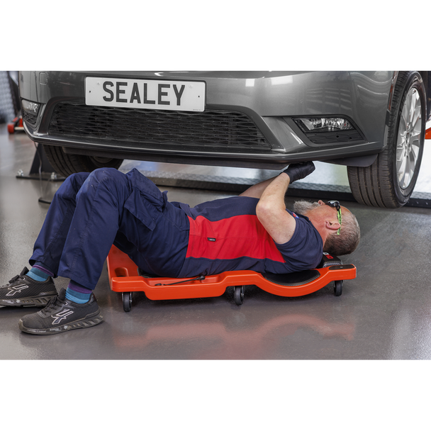 Sealey SCR80HD ⏐ Composite Padded Creeper with 6 Wheels