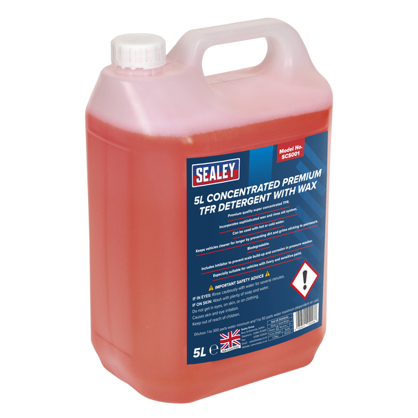 Sealey SCS001 ⏐ Concentrated TFR Premium Detergent with Wax 5L