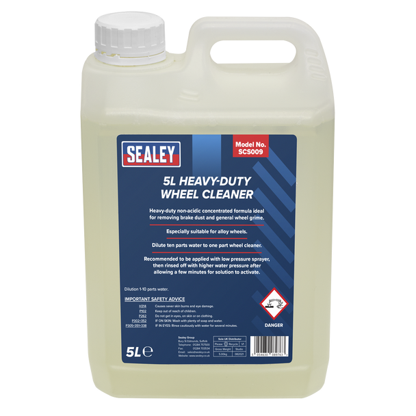 Sealey SCS009 ⏐ Heavy-Duty Wheel Cleaner 5L
