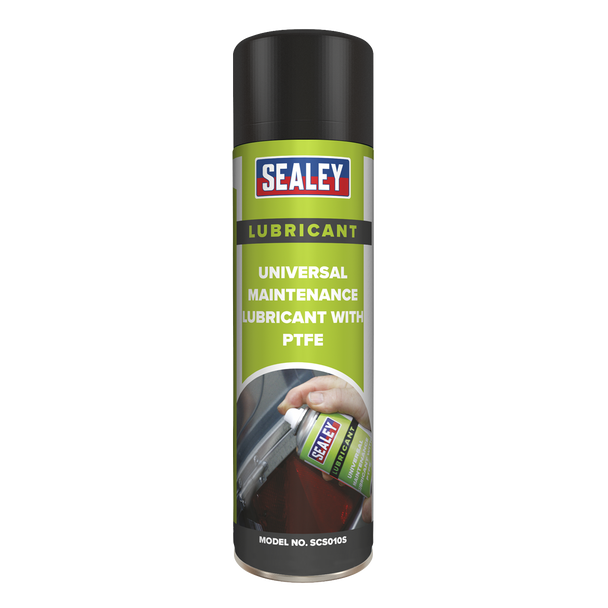 Sealey SCS010 ⏐ Universal Maintenance Lubricant with PTFE 500ml - Pack of 6