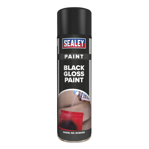 Sealey SCS025S ⏐ Gloss Paint 500ml - Black