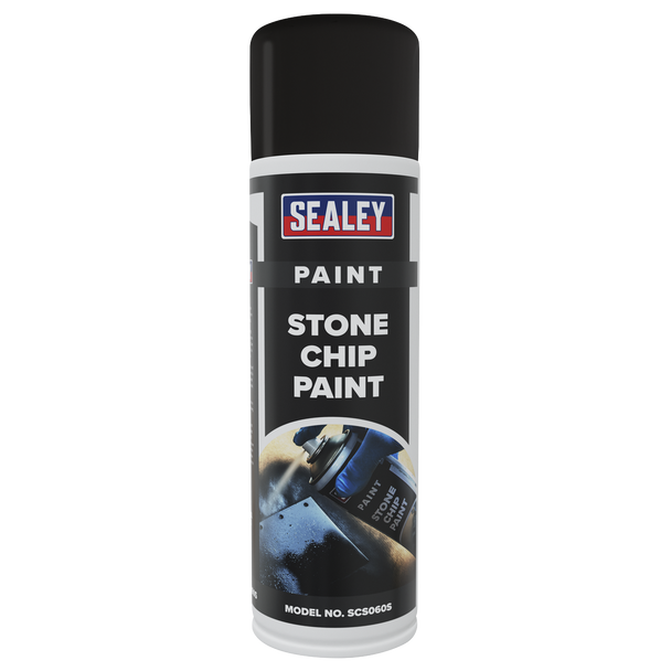 Sealey SCS060 ⏐ Stone Chip Paint 500ml - Pack of 6