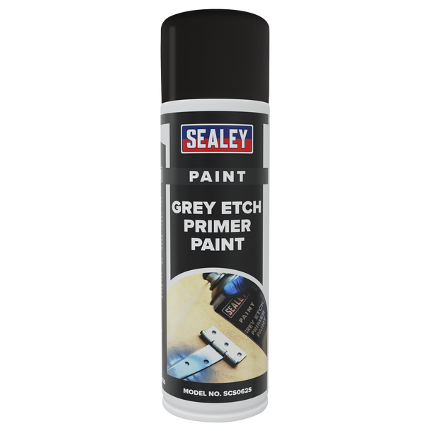 Sealey SCS062 ⏐ Etch Primer Paint 500ml, Grey - Pack of 6
