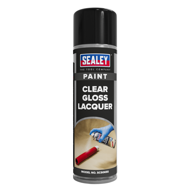 Sealey SCS065S ⏐ Gloss Lacquer 500ml - Clear