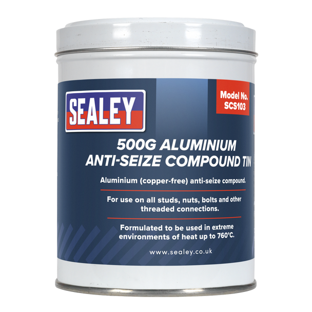 Sealey SCS103 ⏐ Aluminium Anti-Seize Compound Tin 500g