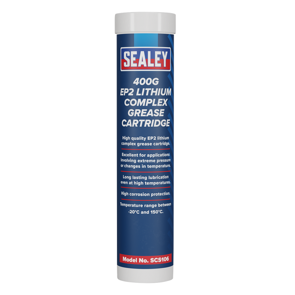 Sealey SCS106 ⏐ EP2 Lithium Complex Grease Cartridge 400g