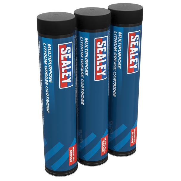 Sealey SCS140 ⏐ Multipurpose Lithium Grease Cartridge 85g - Pack of 3