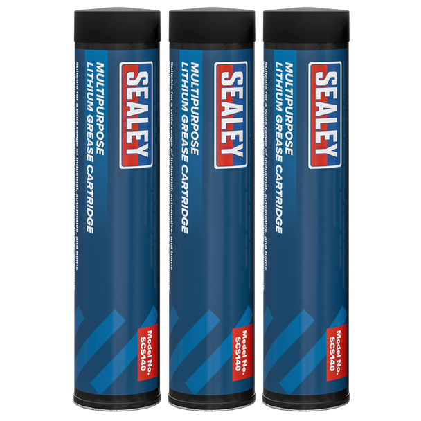 Sealey SCS140 ⏐ Multipurpose Lithium Grease Cartridge 85g - Pack of 3