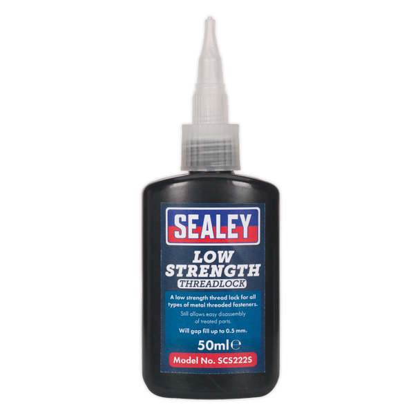 Sealey SCS222 ⏐ Low Strength Thread Lock 50ml - Pack of 12