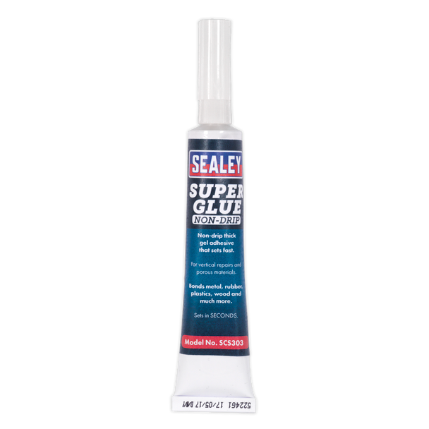 Sealey SCS303S ⏐ Non-Drip Gel Super Glue 20g