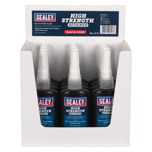 Sealey SCS638 ⏐ High Strength Retainer 50ml - Pack of 12