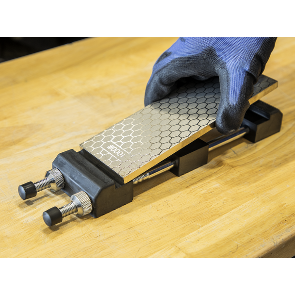 Sealey SCSS1 ⏐ Combination Diamond Sharpening Whetstone with Adjustable Stone Holder