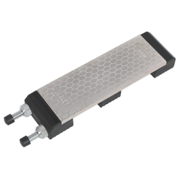 Sealey SCSS1 ⏐ Combination Diamond Sharpening Whetstone with Adjustable Stone Holder