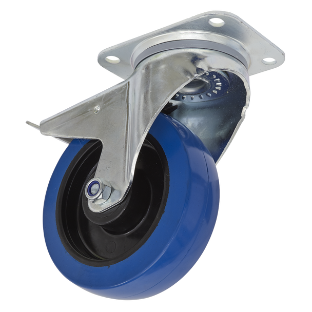 Sealey SCW3160SPL ⏐ 160mm Castor Wheel with Swivel Plate & Total Lock