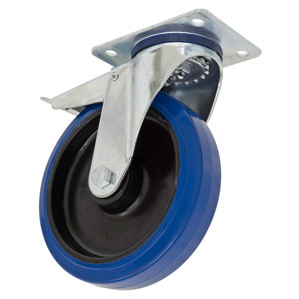 Sealey SCW3200SPLEM ⏐ 200mm Castor Wheel with Swivel Plate & Total Lock