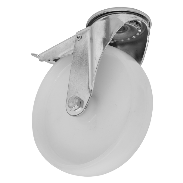 Sealey SCW4100SBLEM ⏐ 100mm Castor Wheel with Bolt Hole & Total Lock