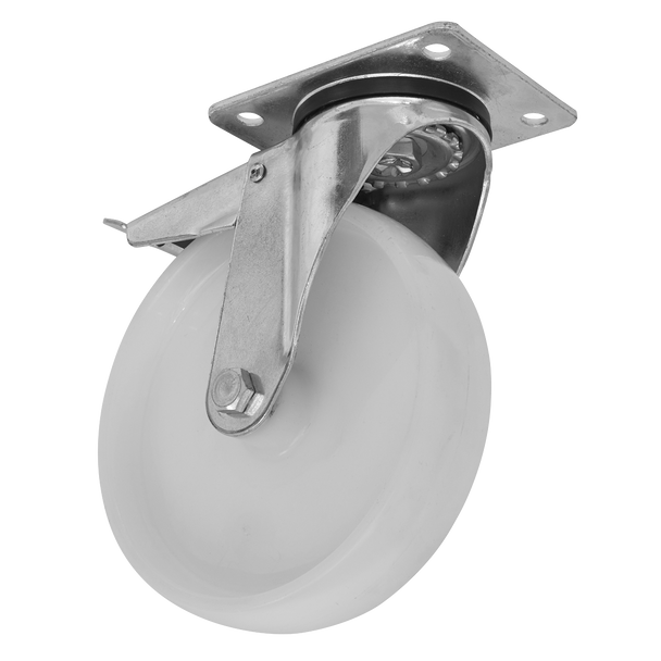 Sealey SCW4100SPLEM ⏐ 100mm Castor Wheel with Swivel Plate & Total Lock