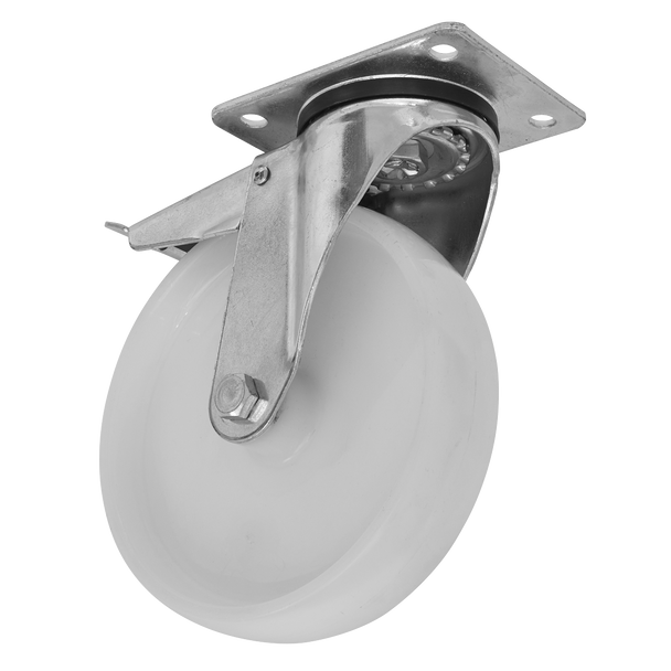 Sealey SCW4125SPLEM ⏐ 125mm Castor Wheel with Swivel Plate & Total Lock