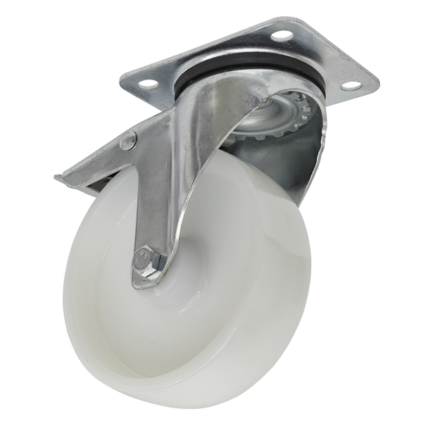 Sealey SCW4125SPL ⏐ 125mm Castor Wheel with Swivel Plate & Total Lock