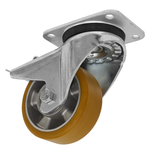 Sealey SCW5125SPL ⏐ 125mm Castor Wheel with Swivel Plate & Total Lock