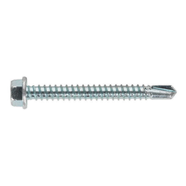 Sealey SDHX5550 ⏐ Zinc Plated Self-Drilling Hex Head Screw 5.5 x 50mm - Pack of 100