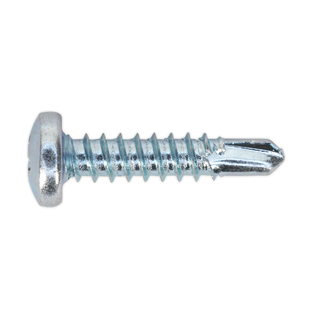 Sealey SDPH4219 ⏐ Zinc Plated Self-Drilling Pan Head Phillips Screw 4.2 x 19mm - Pack of 100