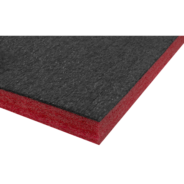 Sealey SF30R ⏐ Easy Peel Shadow Foam® 1200 x 550 x 30mm - Red/Black