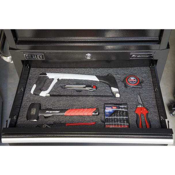 Sealey SF50BK ⏐ Easy Peel Shadow Foam® 1200 x 550 x 50mm - Black/Black