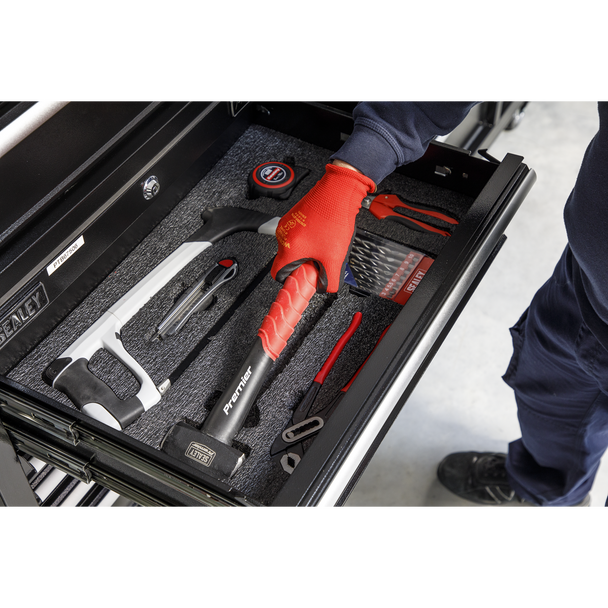 Sealey SF50BK ⏐ Easy Peel Shadow Foam® 1200 x 550 x 50mm - Black/Black