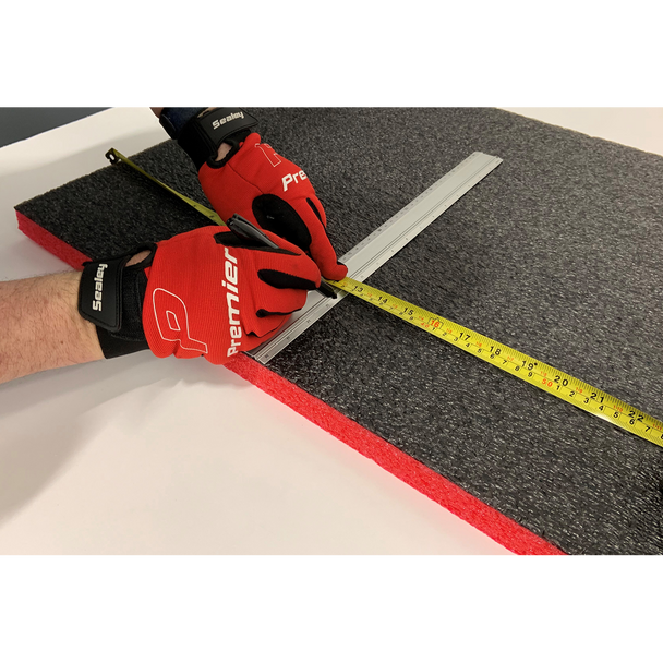 Sealey SF50R ⏐ Easy Peel Shadow Foam® 1200 x 550 x 50mm - Red/Black