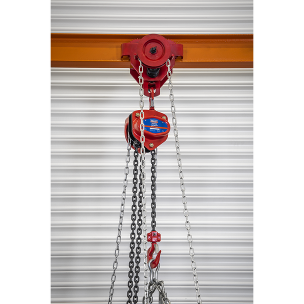 Sealey SG1000KITG ⏐ Portable Adjustable Gantry Frame with Geared Trolley Combo 1 Tonne