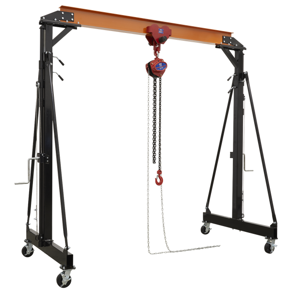 Sealey SG2000KIT ⏐ Portable Adjustable Gantry Frame with Trolley Combo 2 Tonne