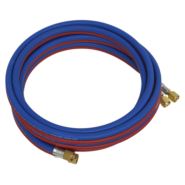 Sealey SGA5 ⏐ Oxyacetylene Twin Rubber Hose Set 5m