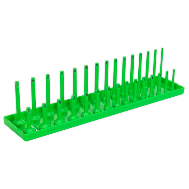 Sealey SH3815HV |Premier Socket Holder 3/8"Sq Drive 6-21mm - Hi-Vis Green
