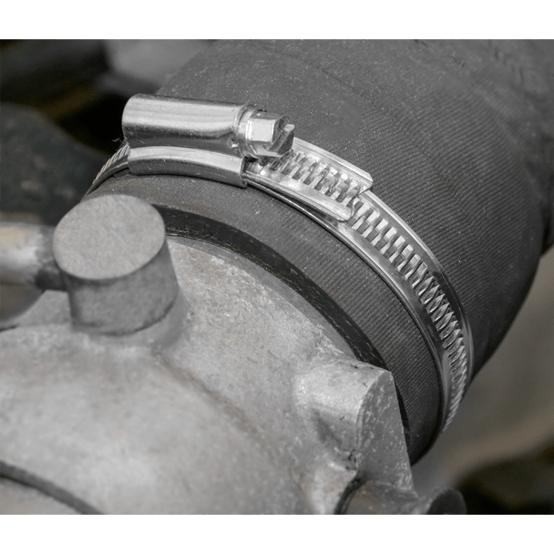 Sealey SHC7 ⏐ Zinc Plated Hose Clip 140-160mm - Pack of 10